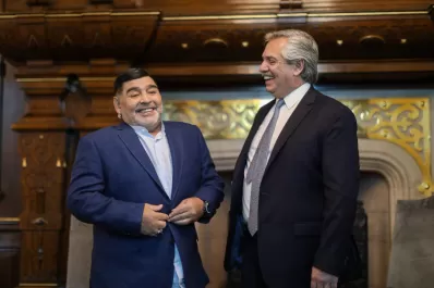 Alberto Fernández recordó a Diego Maradona, a dos años de su muerte