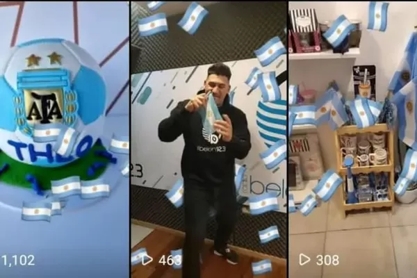Mundial de Qatar 2022: los efectos de Instagram para alentar a la Selección