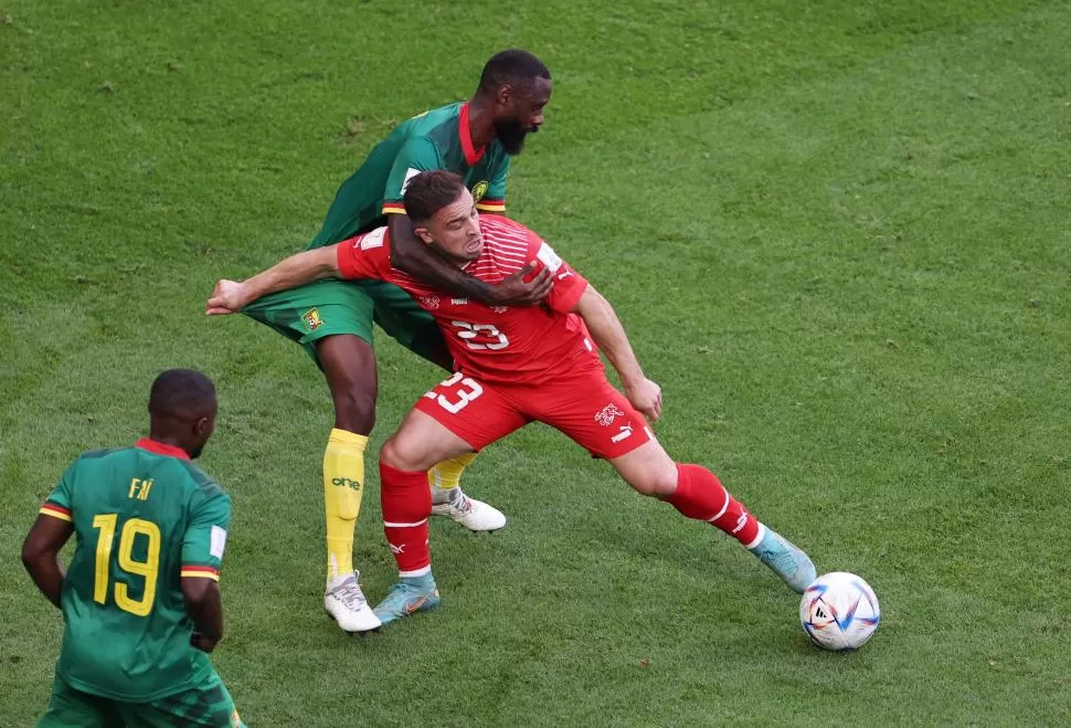 DECISIVO. Shaqiri fue clave en el triunfo por 1-0 de Suiza ante Camerún. 