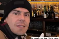 Fotos: en pleno invierno neoyorquino, Carlos Lampe sigue de cerca a Atlético Tucumán y a Messi en el Mundial