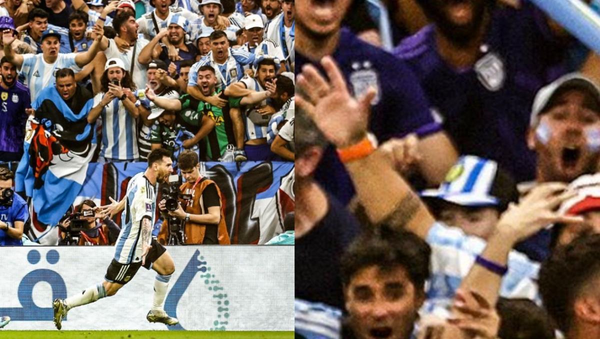 Aseguran que vieron a Maradona en el partido de Argentina y México