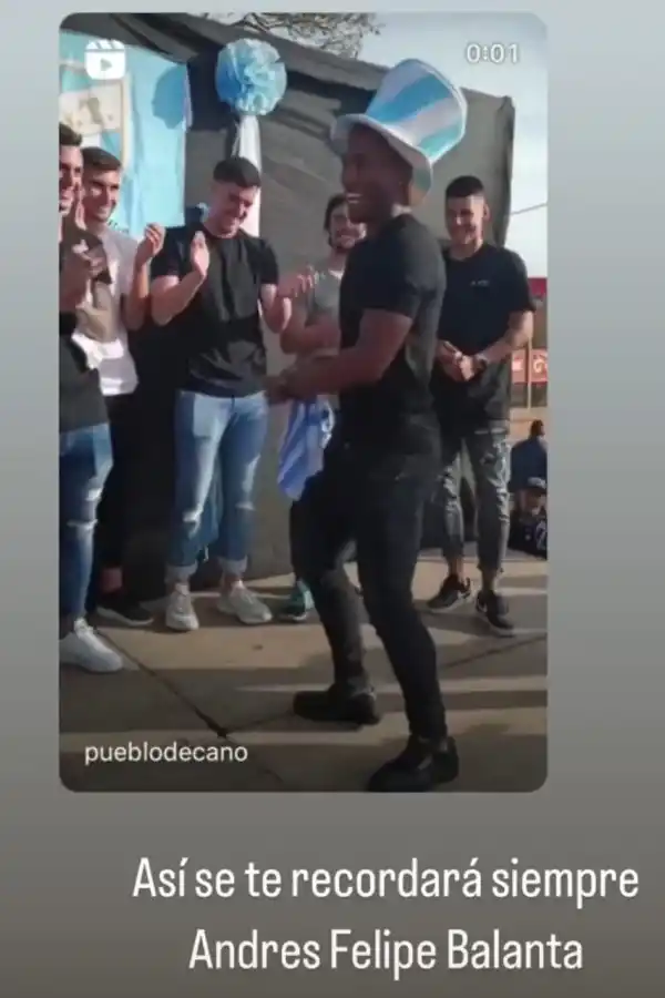 Atlético Tucumán: con emotivas palabras, los jugadores y dirigentes despidieron al colombiano Andrés Balanta