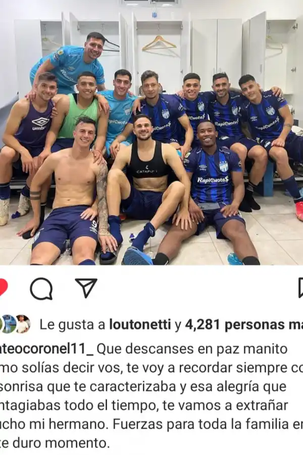 Atlético Tucumán: con emotivas palabras, los jugadores y dirigentes despidieron al colombiano Andrés Balanta