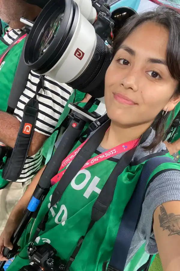 Ojos tucumanos para mostrar el Mundial: una fotógrafa de esta provincia cubre la Copa del Mundo