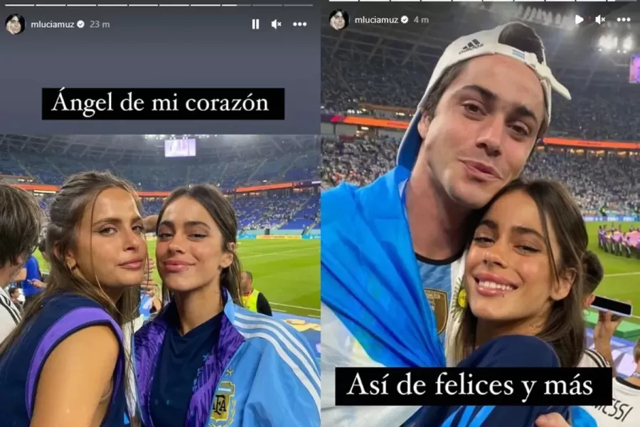 Mundial de Qatar: Tini fue a alentar a De Paul en el partido frente a Polonia y lució un tierno detalle