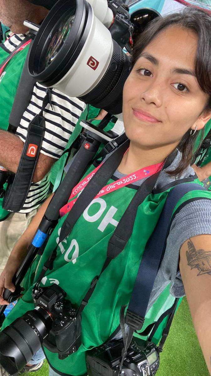 Ojos tucumanos para mostrar el Mundial: una fotógrafa de esta provincia cubre la Copa del Mundo