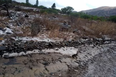 Otra granizada en los valles; esta vez castiga a Colalao de Valle