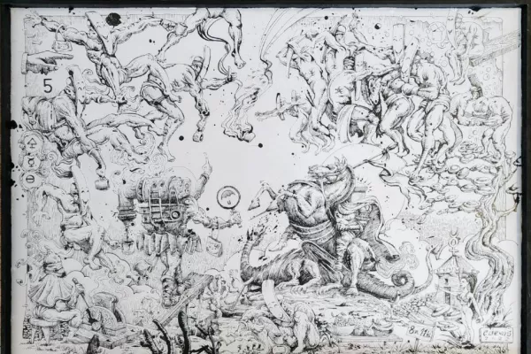 Una obra surrealista ganó el premio de Dibujo Donato Grima