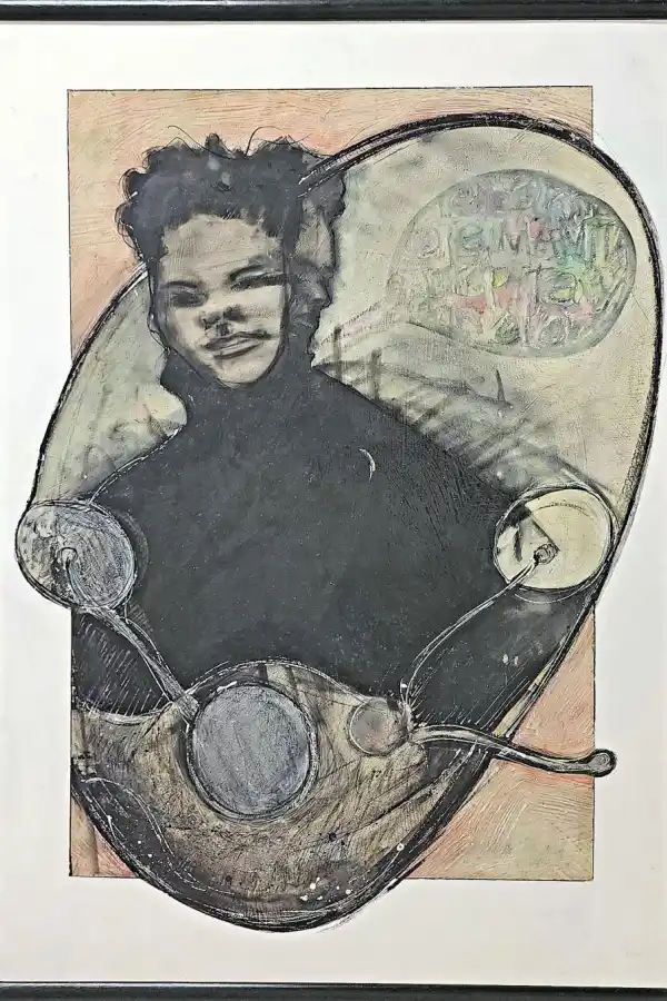 BIENVENIDOS. Paulo Finocchi incorporó el color en el trabajo que presentó al salón.