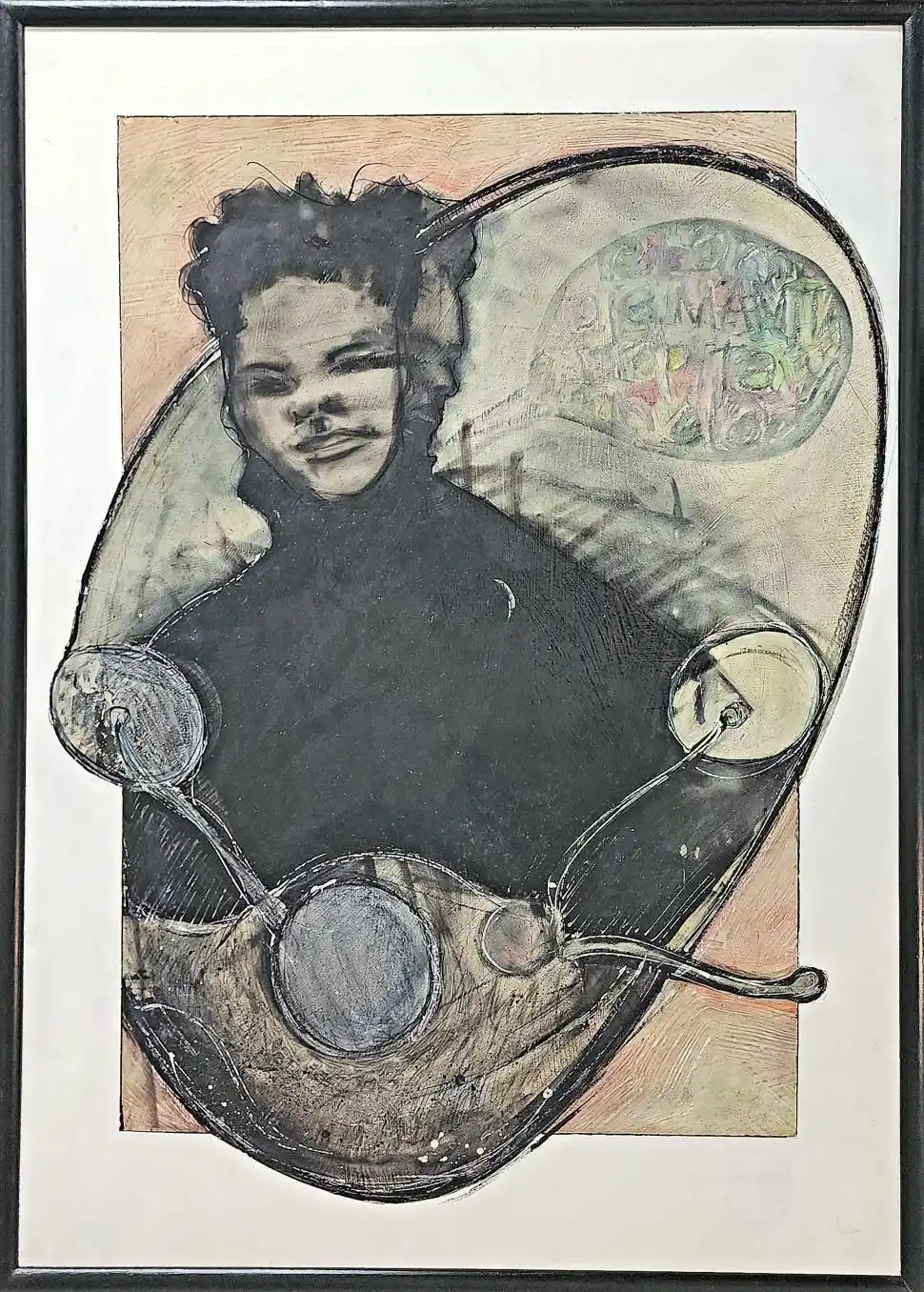 BIENVENIDOS. Paulo Finocchi incorporó el color en el trabajo que presentó al salón.