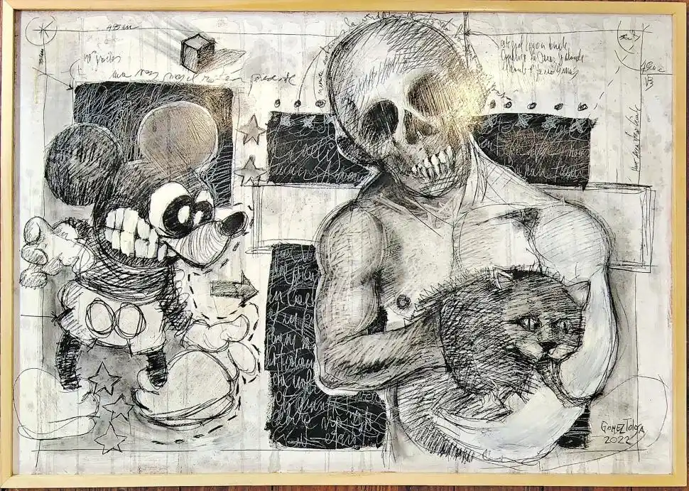 Una obra surrealista ganó el premio de Dibujo Donato Grima