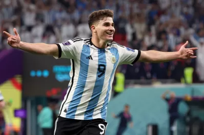Mundial de Qatar: el festejo de la Scaloneta por el gol de Julián Álvarez