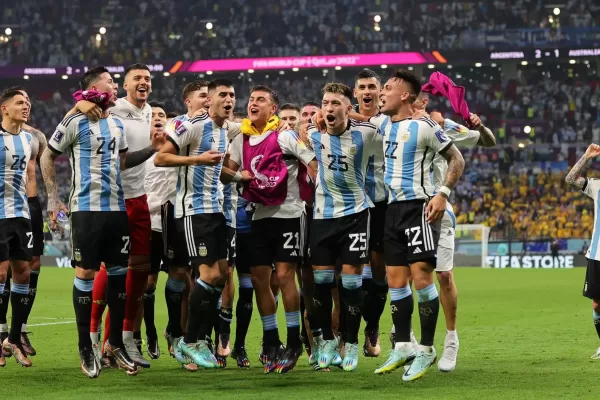 Video: el emocionante festejo de los jugadores de la Selección con la hinchada argentina