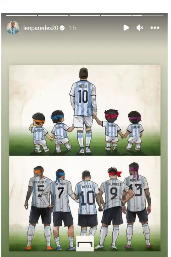 Leandro Paredes le dedicó un posteo a Lionel Messi que volvió locos a los hinchas