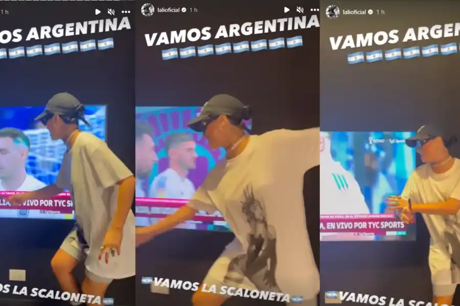 El ritual de Lali Espósito para que gane la Selección