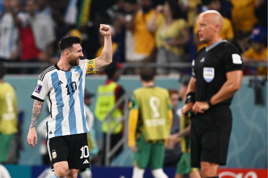 Mundial de Qatar: en imágenes, el primer gol de Messi a los australianos