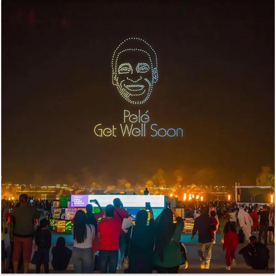 Mundial de Qatar: imponentes homenajes de los hinchas de Brasil a Pelé por su grave estado de salud