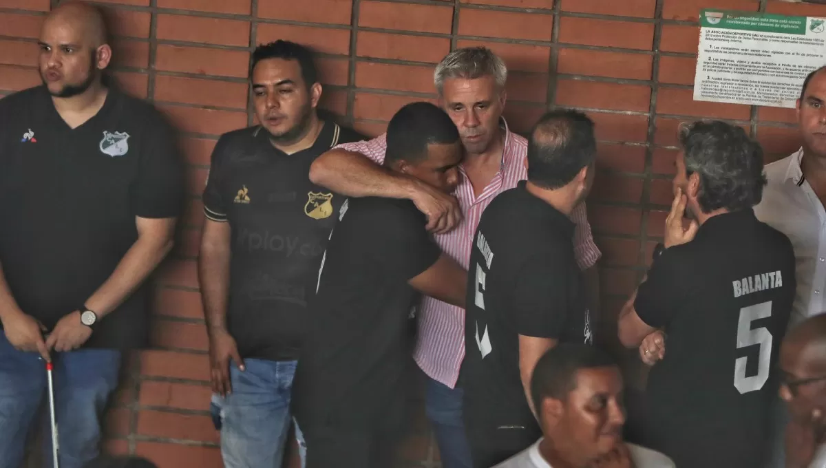 DOLIDO. Lucas Pusineri estuvo en Cali durante el funeral de Balanta, al que había dirigido en Deportivo y en Atlético Tucumán.