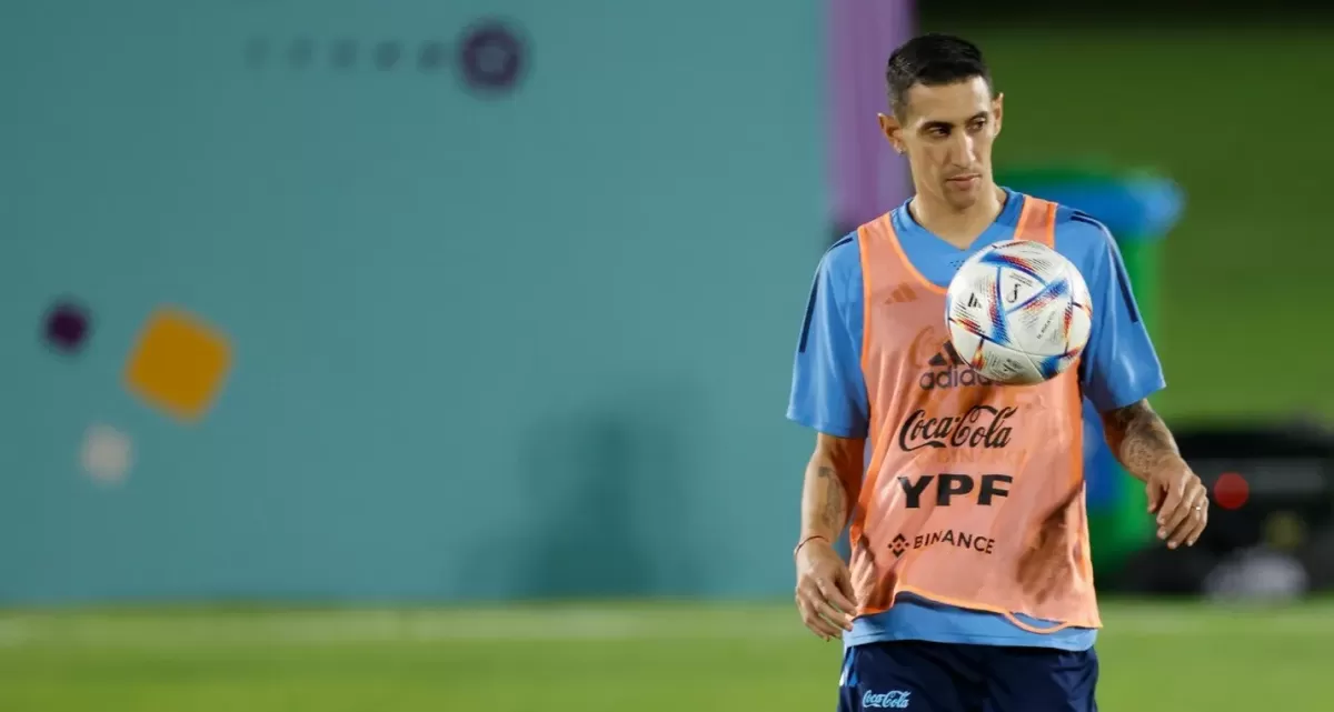 Mundial de Qatar 2022: Ángel Di María entrena para jugar contra Países Bajos.