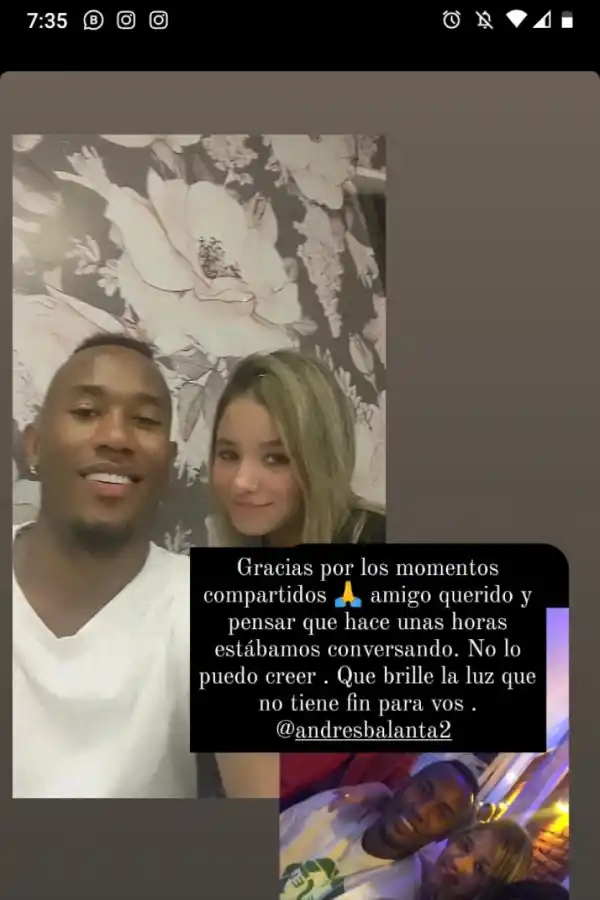 Una de las capturas que la mujer publicó en Twitter.