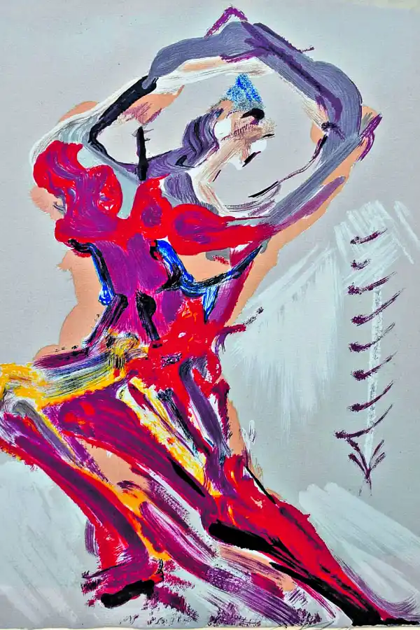 DAVID SIQUEIROS. “Fantasía prisionera” fue elaborada circa 1973.