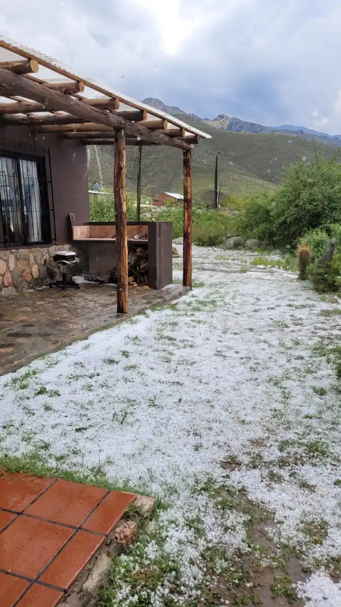El granizo sorprendió a los vecinos de Tafí del Valle