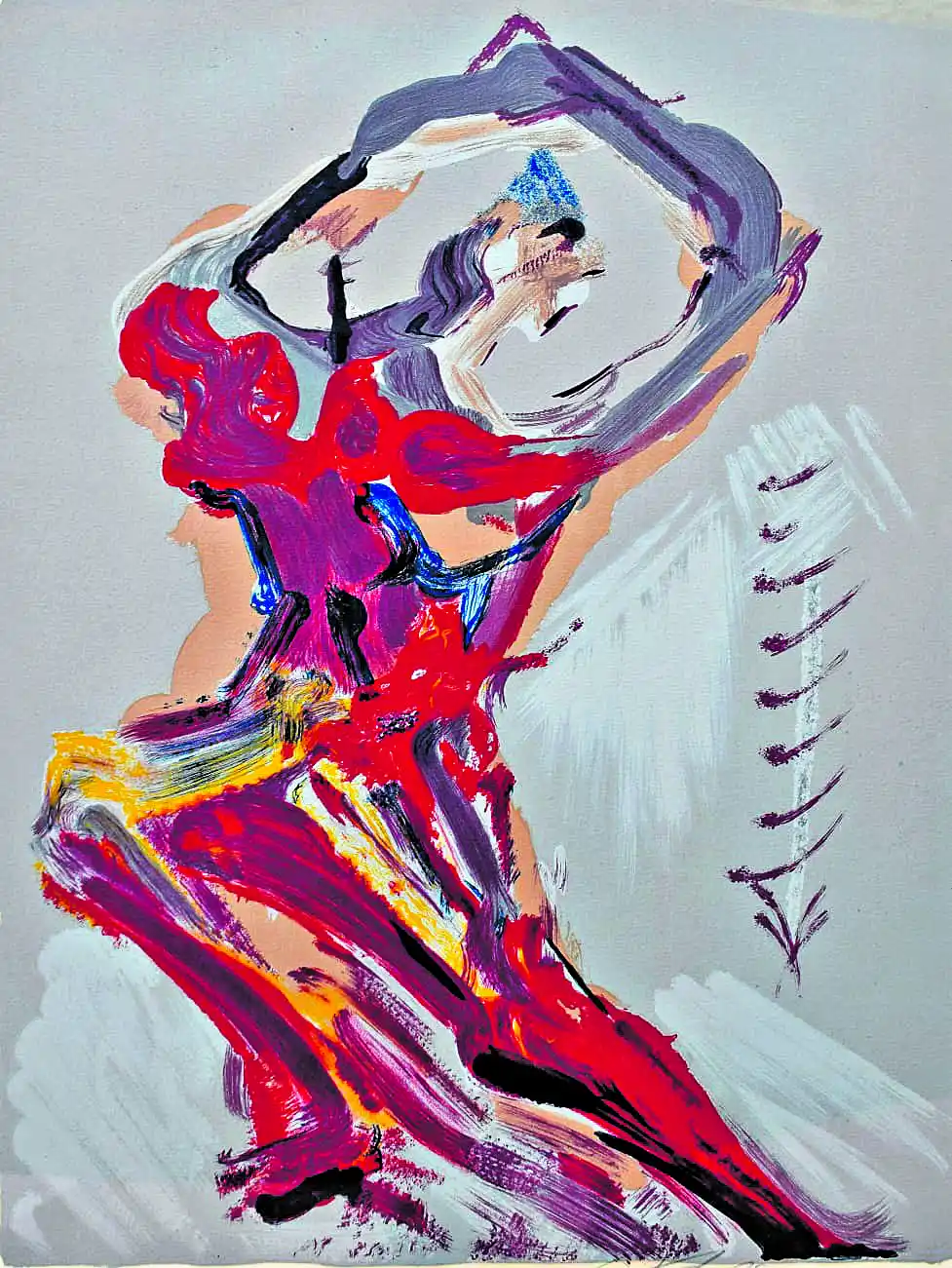 DAVID SIQUEIROS. “Fantasía prisionera” fue elaborada circa 1973.