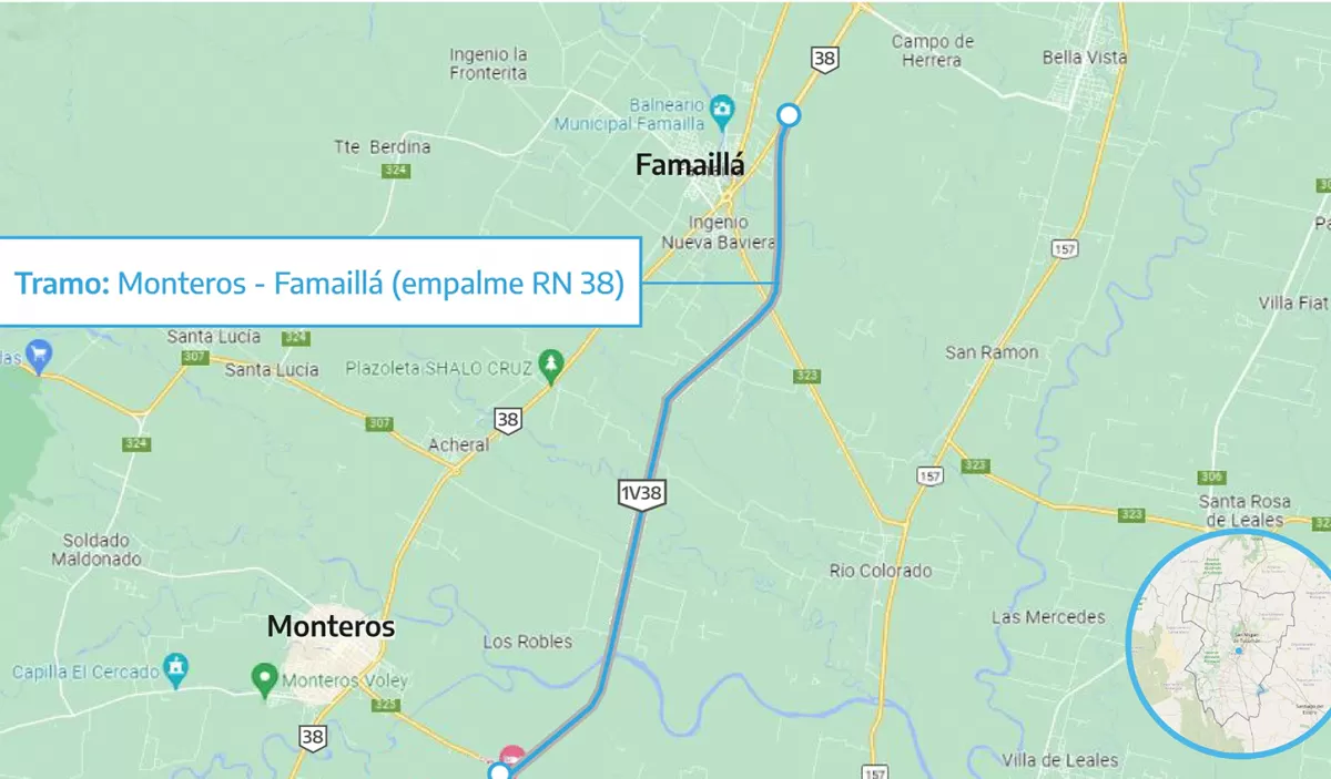 Apuran la licitación de la segunda calzada de la nueva ruta 38, entre Famaillá y Monteros