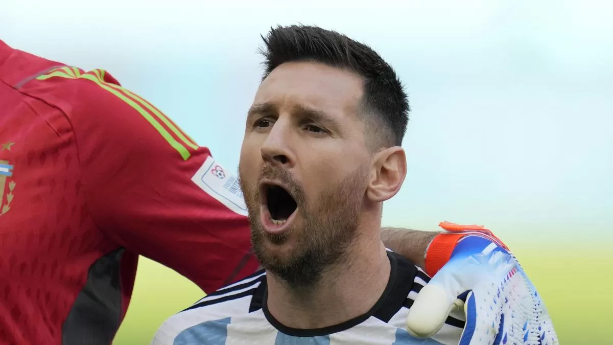 Piel de gallina este video: así se cantó el himno de Argentina antes del partido contra Países Bajos