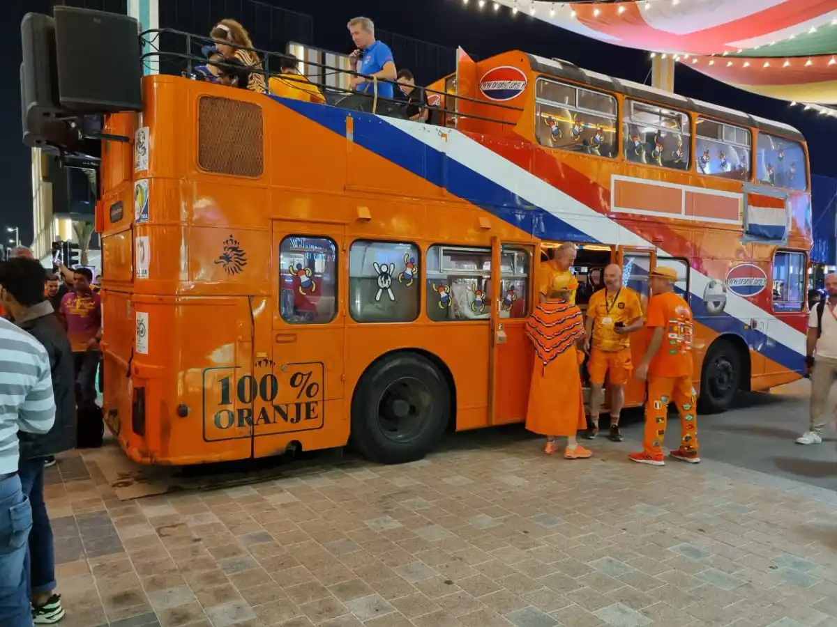 La fiesta argentina explotó en las inmediaciones del estadio Lusail