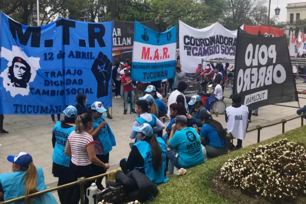 Piqueteros marcharán el miércoles, para exigirle a la Nación un bono de fin de año