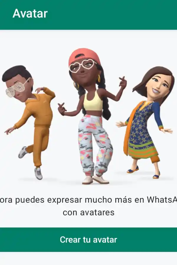 WhatsApp lanzó los avatares personalizados con stickers 3D para todos los usuarios