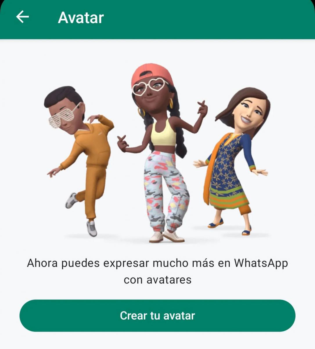 WhatsApp lanzó los avatares personalizados con stickers 3D para todos los usuarios