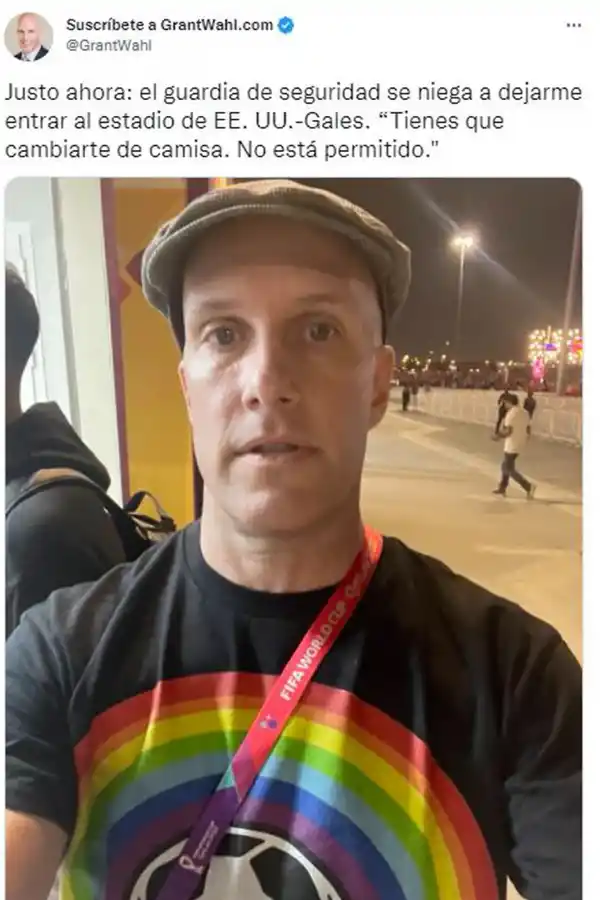 La muerte de Grant Wahl: así lo demoraron en un estadio de Qatar por usar una remera LGBT+