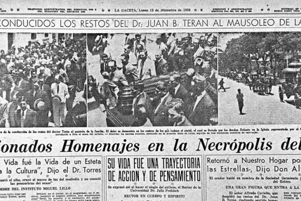 Tucumán y una despedida imponente a Juan B. Terán
