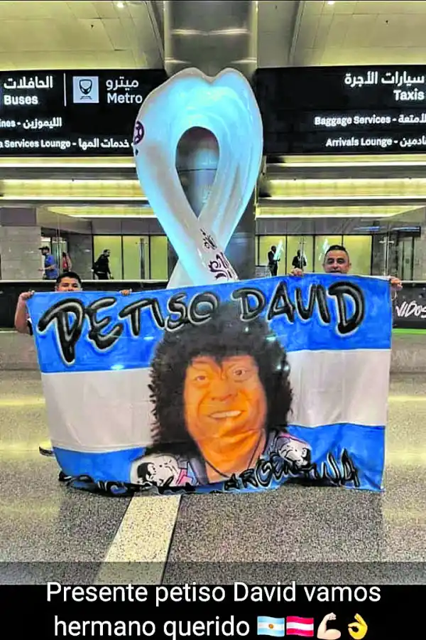 PARA QUE LO VEAN. Lobos subió una imagen a las redes sociales, a poco de su llegada a Qatar. 