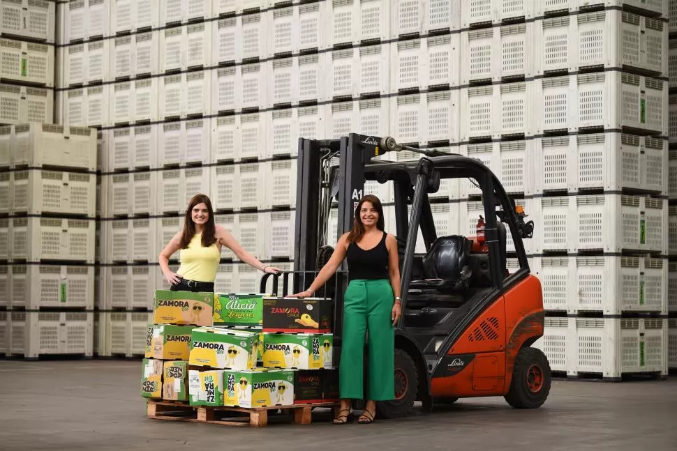 PLANTA DE EMPAQUE. Florencia y Luciana Zamora dicen que por el limón orgánico se convirtieron en unos de los primeros exportadores a Europa.  