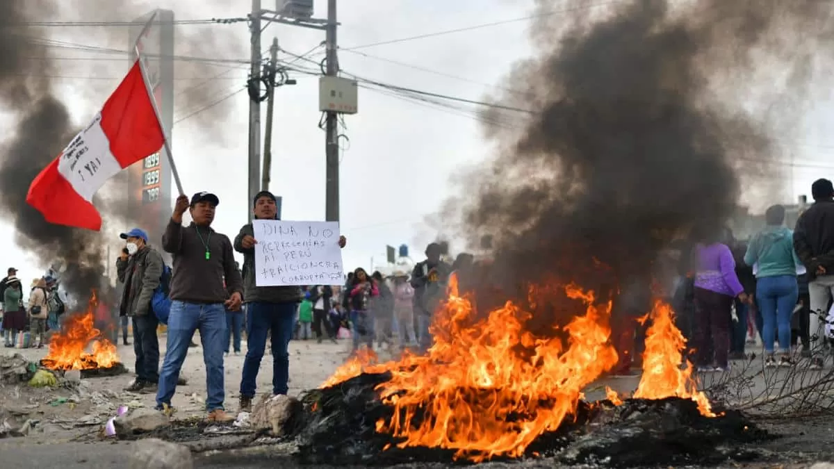 Protesas en Perú. Foto surenio.com.ar