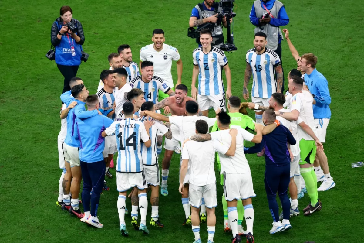 Las mejores imágenes de la goleada de Argentina y el festejo en la cancha