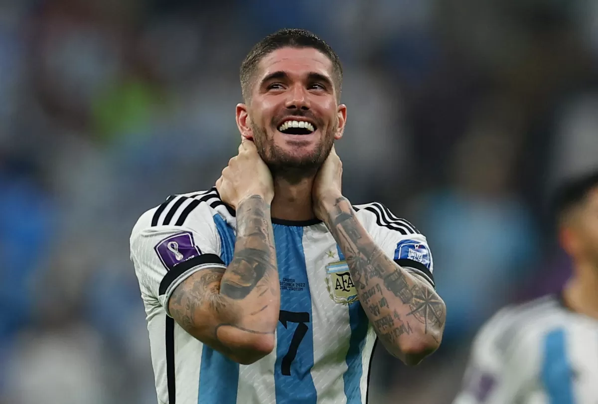 La emotiva carta de Rodrigo De Paul antes de la final del Mundial: Conseguimos que todos los argentinos estemos unidos
