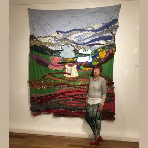 ARTISTA PLÁSTICA. La creadora Blanca Machuca enseña y expone. 