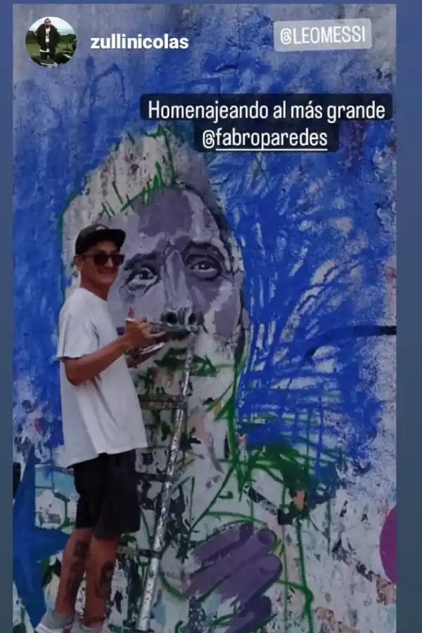 “Qué mirá, ‘bobo’”, inmortalizado en un mural