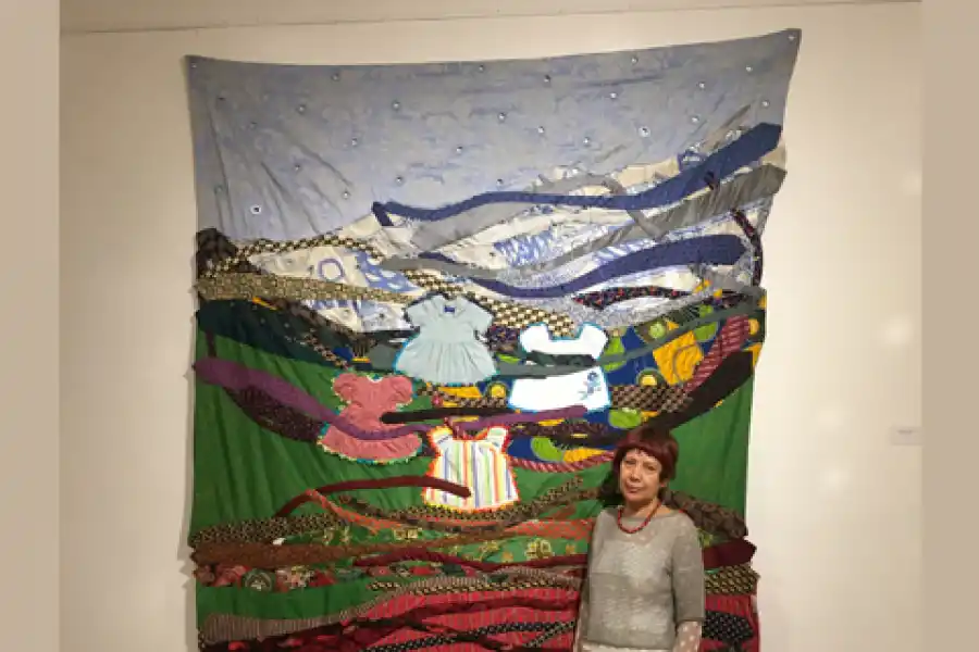 ARTISTA PLÁSTICA. La creadora Blanca Machuca enseña y expone. 