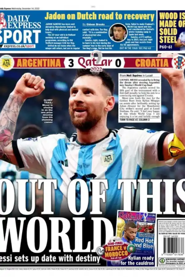 Mundial de Qatar 2022: la categórica repercusión internacional de la actuación argentina en semifinales