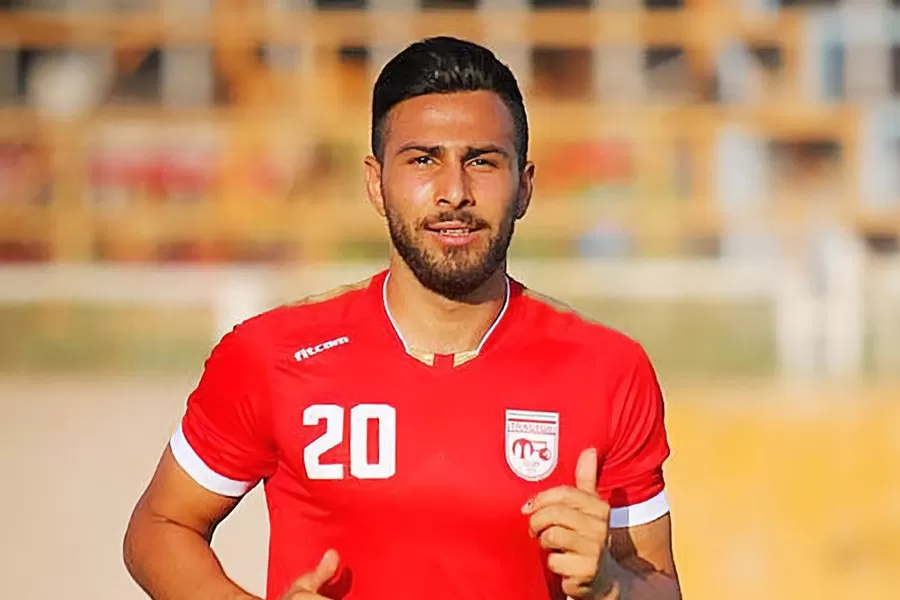 SENTENCIADO. Amir Nasr-Azadani, el futbolista condenado.