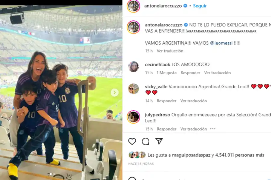 El festejo de Antonela Roccuzzo y sus tres hijos