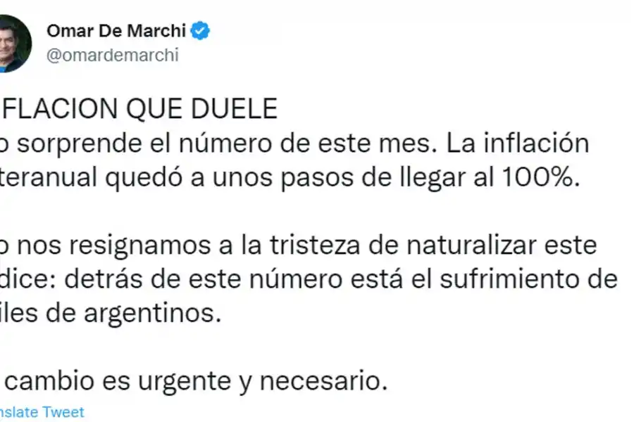 La reacción de la oposición tras conocerse la inflación de noviembre
