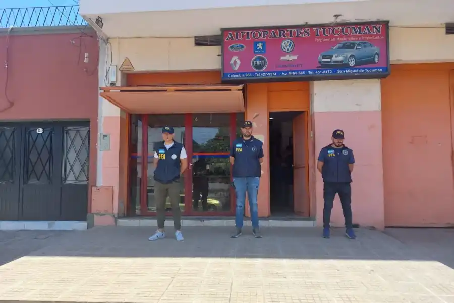 En Tucumán, desbarataron una banda que vendía autopartes de vehículos robados