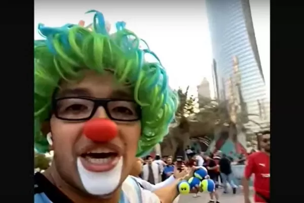 Filito Show, el payaso tucumano que está en el Mundial Qatar 2022 y quiere presenciar la final