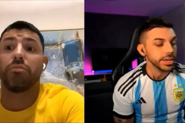 El Kun Agüero se peleó en directo con un youtuber español que criticó a la Selección argentina